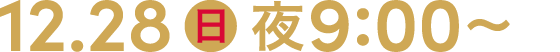 12.28 日 夜9:00～